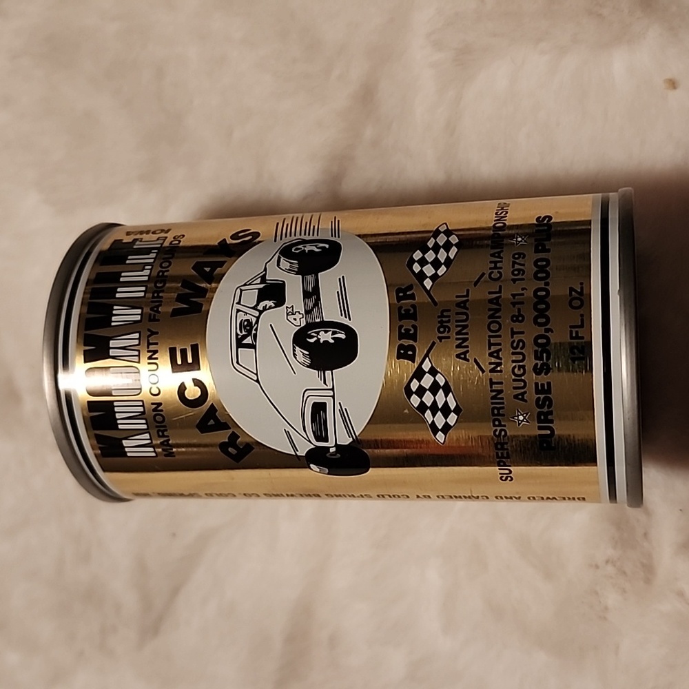 KNOXVILLE BEER CAN  IOWA  RACE WAYS. 🏁